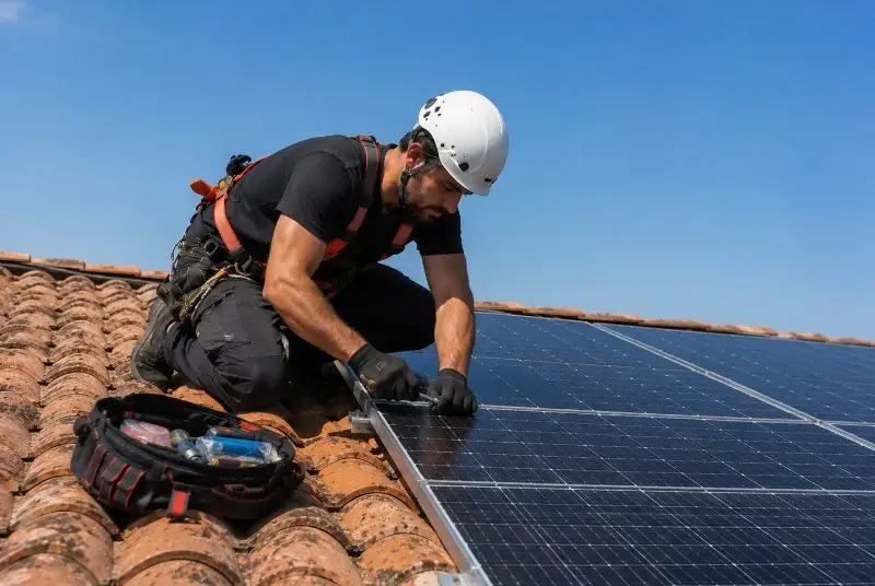 Maintenance et monitoring de panneaux solaires à Saint-Julien-de-Lampon