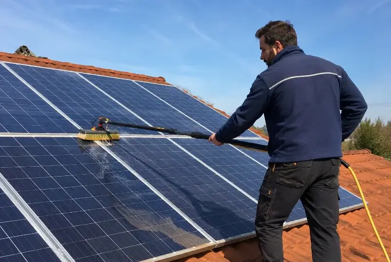 Nettoyage et entretien de panneaux solaires à Saint-Julien-de-Lampon